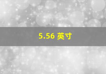 5.56 英寸